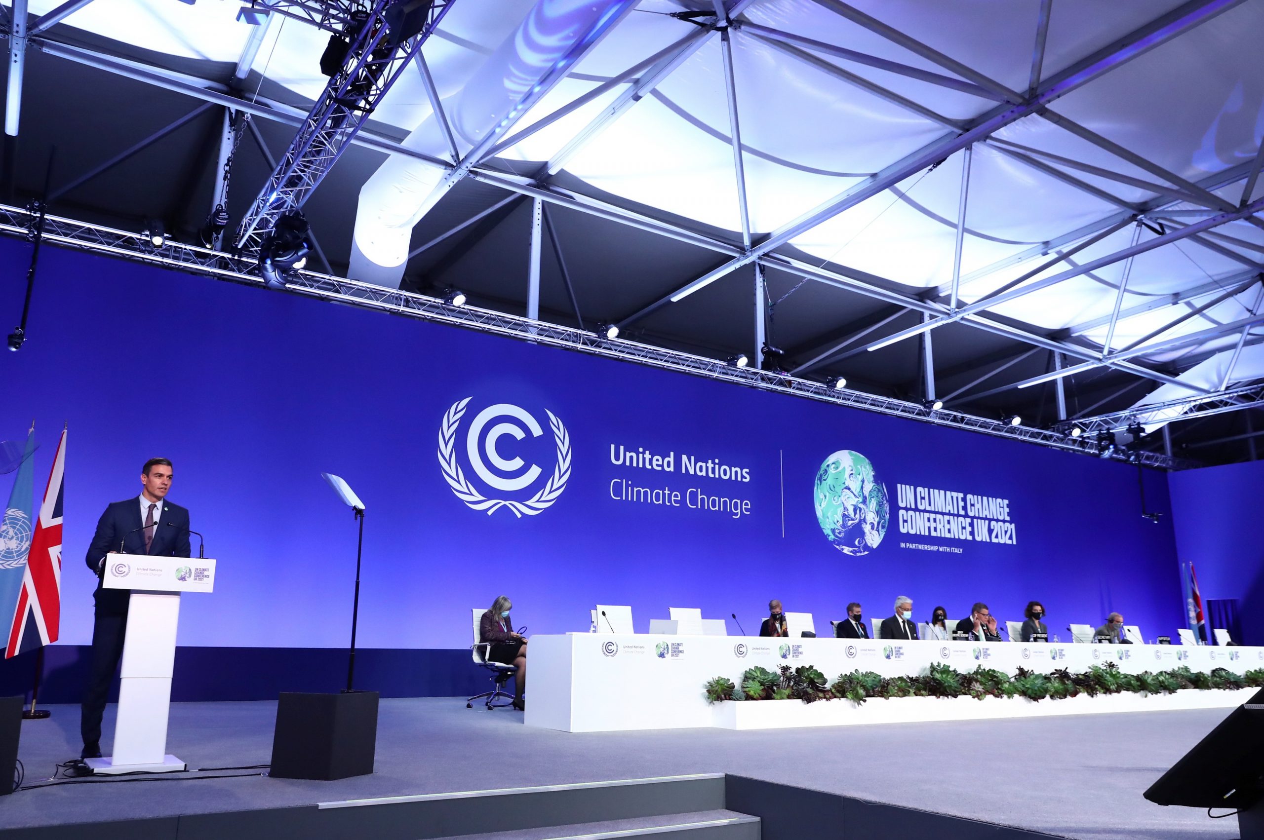 Pedro Sánchez en la Convención de Naciones Unidas sobre el Cambio Climático (COP26)