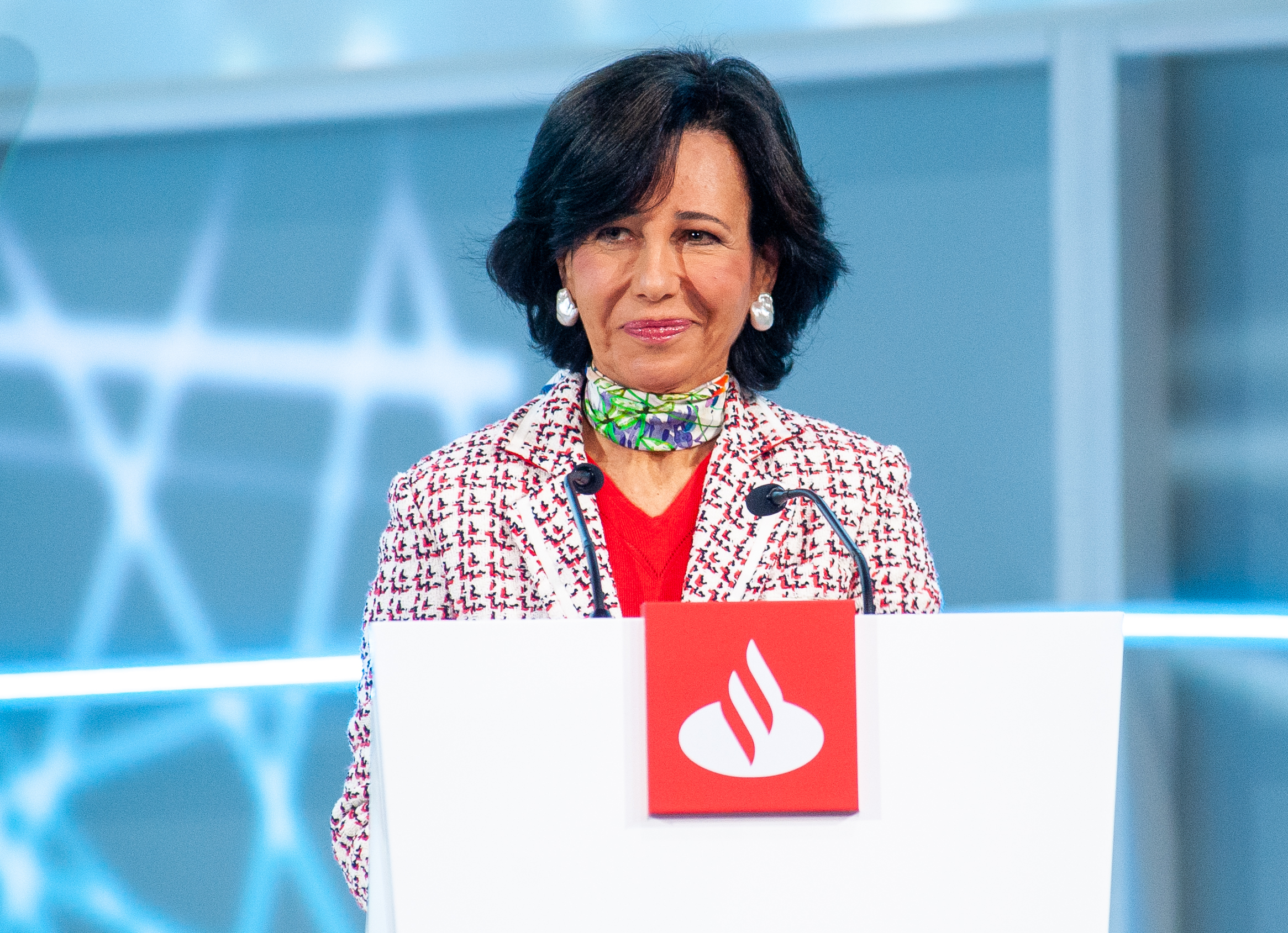 Ana Botín durante la Junta de accionistas de 2022 de Banco Santander