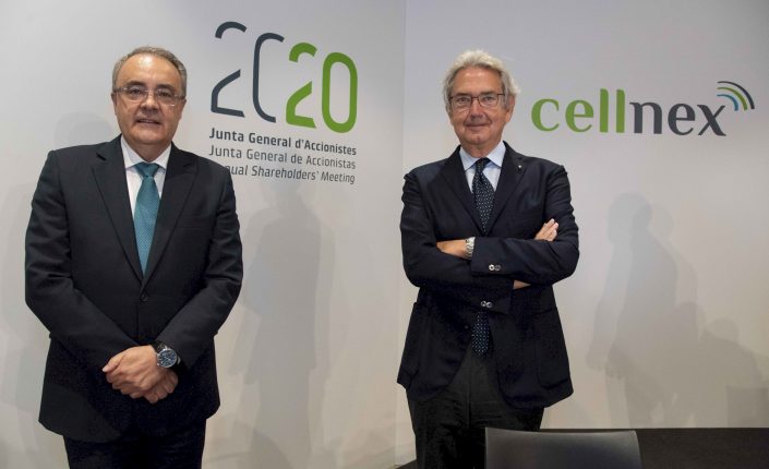 Tobias Martínez y Franco Bernabè, consejero delegado y presidente de Cellnex, respectivamente.